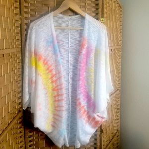 Phil Love tie dye lightweight cardigan/“kimono”